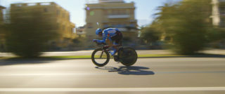 Film still of the film Time Trial, directed by Finlay Pretsell, Visions du Réel 2019