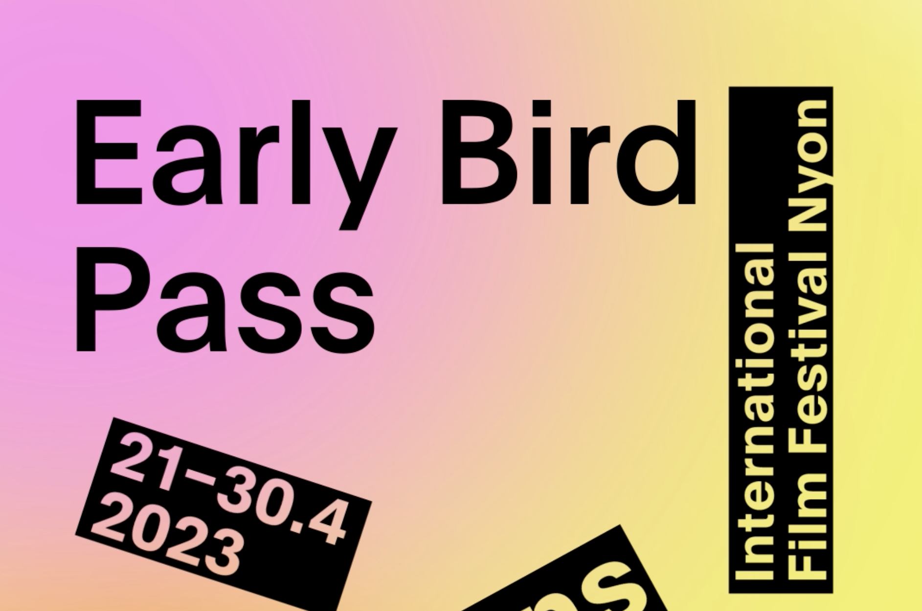 Early Bird Pass 2023 News Visions du Réel